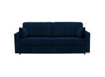Novel Schlafsofa , Dunkelblau , Textil , Uni , 208x86x97 cm , Stoffauswahl, Schlafen auf Sitzhöhe, Rücken echt , Wohnzimmer, Sofas & Couches, Schlafsofas, Sonstige Schlafsofas