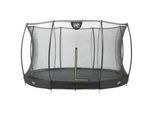 Exit Toys Trampolin Exit Ground Ø366 , Schwarz , Metall, Kunststoff , 203 cm , EN 71 , Freizeit & Co, Gartenspielzeug, Hüpfburgen & Trampoline