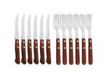 Xxxl Besteckset , Rot , Metall , 12-teilig , Kiefer , Lfgb, Fsc , rostfrei, lebensmittelecht , Besteck, Besteck-sets