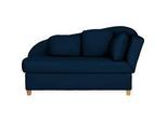 Novel Liege , Dunkelblau , Textil , Buche , Füllung: Vlies , 180x97x85 cm , Made in Eu , Liegefunktion, Armteil rechts , Wohnzimmer, Sofas & Couches, Schlafsofas, Polsterliegen