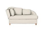 Novel Liege , Creme , Textil , Buche , Füllung: Vlies , 85x97x180 cm , Made in Eu , Liegefunktion, Armteil links , Wohnzimmer, Sofas & Couches, Schlafsofas, Polsterliegen