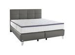 Novel Boxspringbett , Anthrazit , Textil , Echtleder , Rindleder , H2 + H3 , 7-Zonen , 180x200 cm , Goldenes M, Dgm, Oeko-Tex® Standard 100 , Über- und Sondergrößen erhältlich, gepolstertes Kopfteil, Federkernmatratze, Stoffauswahl, Lederauswahl, in verschiedenen Größen erhältlich , Schlafzimmer, Betten, Boxspringbetten