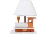 Xxxl Kindertischleuchte , Naturfarben, Weiß , Holz , 14x27x32 cm , Lampen & Leuchten, Innenbeleuchtung, Kinderzimmerlampen