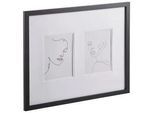 Bilderrahmen , Schwarz , Glas, Holzwerkstoff , 42.5x52.5x2 cm , Fsc , Bilder & Rahmen, Bilderrahmen, Bilderrahmen & Fotorahmen