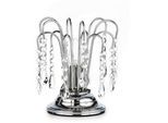 Xxxl Kristall-Tischleuchte , Chromfarben , Metall, Glas , 23 cm , Lampen & Leuchten, Innenbeleuchtung, Tischlampen, Tischlampen