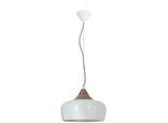 Näve Hängeleuchte , Weiß , Metall, Holzwerkstoff , 34 cm , Lampen & Leuchten, Innenbeleuchtung, Hängeleuchten, Pendelleuchten