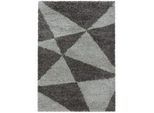 Xxxl Hochflorteppich , Taupe , Textil , Abstraktes , rechteckig , 120x170 cm , Oeko-Tex® Standard 100 , für Fußbodenheizung geeignet, schmutzabweisend, für Hausstauballergiker geeignet, lichtunempfindlich, antistatisch, pflegeleicht, strapazierfähig, leicht zusammenrollbar , Teppiche Und Böden, Teppiche, Hochflorteppiche & Shaggys
