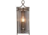 Elstead Lighting Wandleuchte , Dunkelbraun , Metall, Glas , 15x41x10 cm , Grüner Punkt, RoHS , Lampen & Leuchten, Innenbeleuchtung, Spots & Strahler, Wandstrahler
