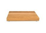 Schneidebrett , Eichefarben , Holz , Eiche , massiv , 33x3x22 cm , Handmade in Germany , schnittfeste Oberfläche, rutschfeste Füße, nachhaltig, nachwachsender Rohstoff , Küchenzubehör, Schneidebretter