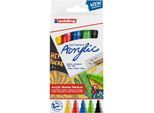 edding Acrylmarker-Set medium, Basic, 5 Stifte