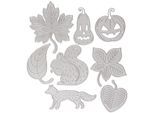 buttinette Stanzschablonen-Set "Herbst", 3–6 cm, 8-teilig
