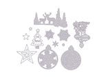 buttinette Stanzschablonen-Set "Weihnachten", 0,8–10 cm, 12-teilig