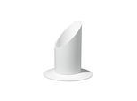 Kerzenhalter weiß, Metall, 4 cm Ø