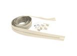buttinette Endlosreißverschluss im Set, Krampe: 5,8 mm, 2 m, beige