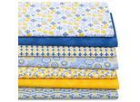 Patchwork- und Quiltpaket "Mediterran", blau/gelb
