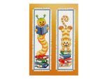 Lesezeichen Bücherwurm/Katze", 2er-Set