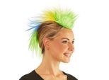 Irokesen-Haarteil, grün/gelb/blau