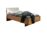 Venda Bett , Eichefarben, Champagner , Holz, Holzwerkstoff , Eiche , 100x200 cm , gepolstertes Kopfteil, in verschiedenen Größen erhältlich , Schlafzimmer, Komplette Schlafzimmer und Serien, Schlafzimmerserien