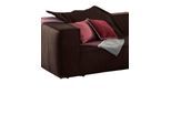 Sofakissen W.SCHILLIG "around-the-block", braun (mocca z69), B:68cm H:68cm, Longlife Xtra-Leder Z69: Das feinnarbige, gedeckte Softleder Z69 besticht durch seine außergewöhnliche Weichheit im trendigen »Vintage-Look«, Hautstärke 0, 9 - 1, 1 mm;Longlife fabric Flachgewebe T88 (100% Polyester), Polsterauflagen, Sofakissen, Dekokissen mit Flatterbiese