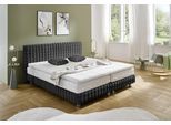 Boxbett "Sendai", grau (anthrazit), L:210cm, WESTFALIA SCHLAFKOMFORT, Komplettbetten, Fellimitat HIGHLIGHT, wahlweise Matratzen in H2,H3,H4