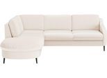 Ecksofa SIT & MORE "Soul L-Form", beige, B:257cm H:90cm T:239cm, 100% Polyester, Sofas, Ecksofa, wahlweise mit Bettfunktion und Bettkasten oder Schubkasten