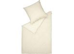 Schöner Wohnen Bettwäsche , Creme, Hellgrau, Beige , Textil , Uni , 140x200 cm , Oeko-Tex® Made IN Green, BCI (Better Cotton Initiative) , pflegeleicht, angenehm wärmend, schadstoffgeprüft, samtiger Griff, weiche und anschmiegsame Oberfläche, edel glänzend , Heimtextilien, Bettwäsche & Leintücher, Bettwäsche, Satin-Bettwäsche