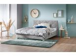 Polsterbett "Padua", grau, L:210cm, Bezug 100% Polyester, Polsterung: Polsterwatte, Material Gestell: gepolsterter Holzwerkstoff, verchromte Metallfüße, WESTFALIA SCHLAFKOMFORT, Betten, Polsterbett, mit Rautensteppung, 3 verschiedene Matraztenarten wählbar