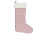 IB Laursen Weihnachtsstrumpf gestreift, 50 x 30 cm, Rot