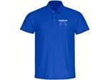 multifanshop Poloshirt - Hamburg - Herzschlag - Druck weiß - Polo