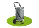 Juskys Einkaufstrolley 3in1 mit 2 Rollen für Shopping - 56 L Tasche - Trolley klappbar - Grau