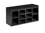 tectake® Schuhschrank, für 10 Paar Schuhe, 2 verstellbare Zwischenböden, 103,5 x 48 x 30 cm