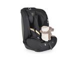 Moni Kindersitz i-Size Start (76-150cm) Kopfstütze verstellbar, Kuscheltier schwarz