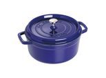 Staub La Cocotte 26 cm, rund, Dunkelblau, Gusseisen