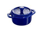 Staub Ceramique Mini Cocotte 10 cm, rund, Dunkelblau, Keramik