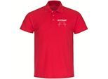 multifanshop Poloshirt - Stuttgart - Herzschlag - Druck weiß - Polo