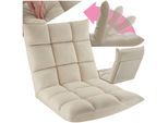 tectake® Relaxsessel , 2 in 1 als Sessel oder Liege, gepolstert, mit Samtbezug, stabiles Stahlgestell, 108 x 57 x 13,5 cm