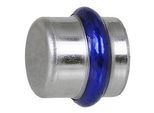 Press-Kappe - 15 mm - für Edelstahlrohre - DVGW-zertifiziert - für V-Kontur