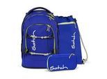 satch pack ADVENTURE Schulrucksack Set Blue Climber