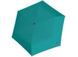 Knirps US.050 ultra light slim manual Taschenschirm turquoise with black coating