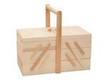 Nähkästchen aus Holz, 40 x 22 x 22 cm