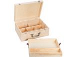 Koffer aus Holz, 35 x 25 x 15 cm