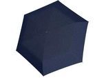doppler Carbonsteel Mini Slim Royal Manual Taschenschirm Blau mit Raute-Muster