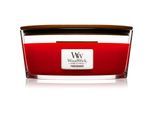 Woodwick Pomegranate geurkaars met een houten lont (hearthwick) 453.6 g