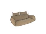 Home Deluxe Polyrattan Hängesessel TWIN - Nur Kissen