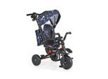 Byox Dreirad Tricycle Pluto, faltbar, EVA-Reifen, Schiebestange, Sitz drehbar blau