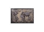 Harms Import & Vertriebs GmbH & Co. KG - 3D Metallbild Weltkarte, grau