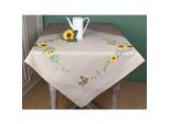 Stickmitteldecke "Sonnenblumen"