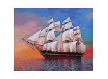 Diamond Painting "Segelschiff", 48 x 38 cm