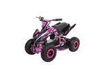 Kinderquad Racer 1000, Pocket-Quad mit 1000 Watt Elektromotor, 3 Batterien, Stoßdämpfer, bis 24 km/h (Schwarz/Pink)