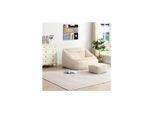 HOME DELUXE Sitzsack Hocker COZY - versch. Ausführungen -Beige